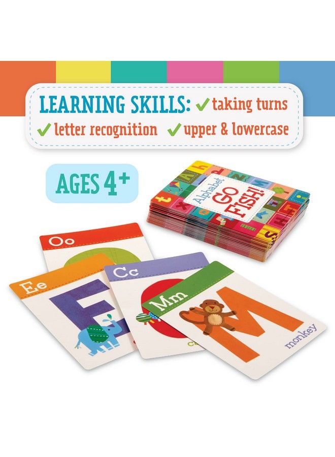 Peaceable Kingdom Alphabet Go Fish Letter Matching Card Game With 52 Oversized Cards Card Games For Kids Ages 4+ 2 To 6 Players - Image 4