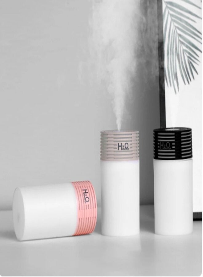 أتش20 "مرطب هواء محمول 300 مل مع مرطب هواء ليلي ملون ومرطب USB لغرفة النوم والمكتب والسيارة " - Image 3