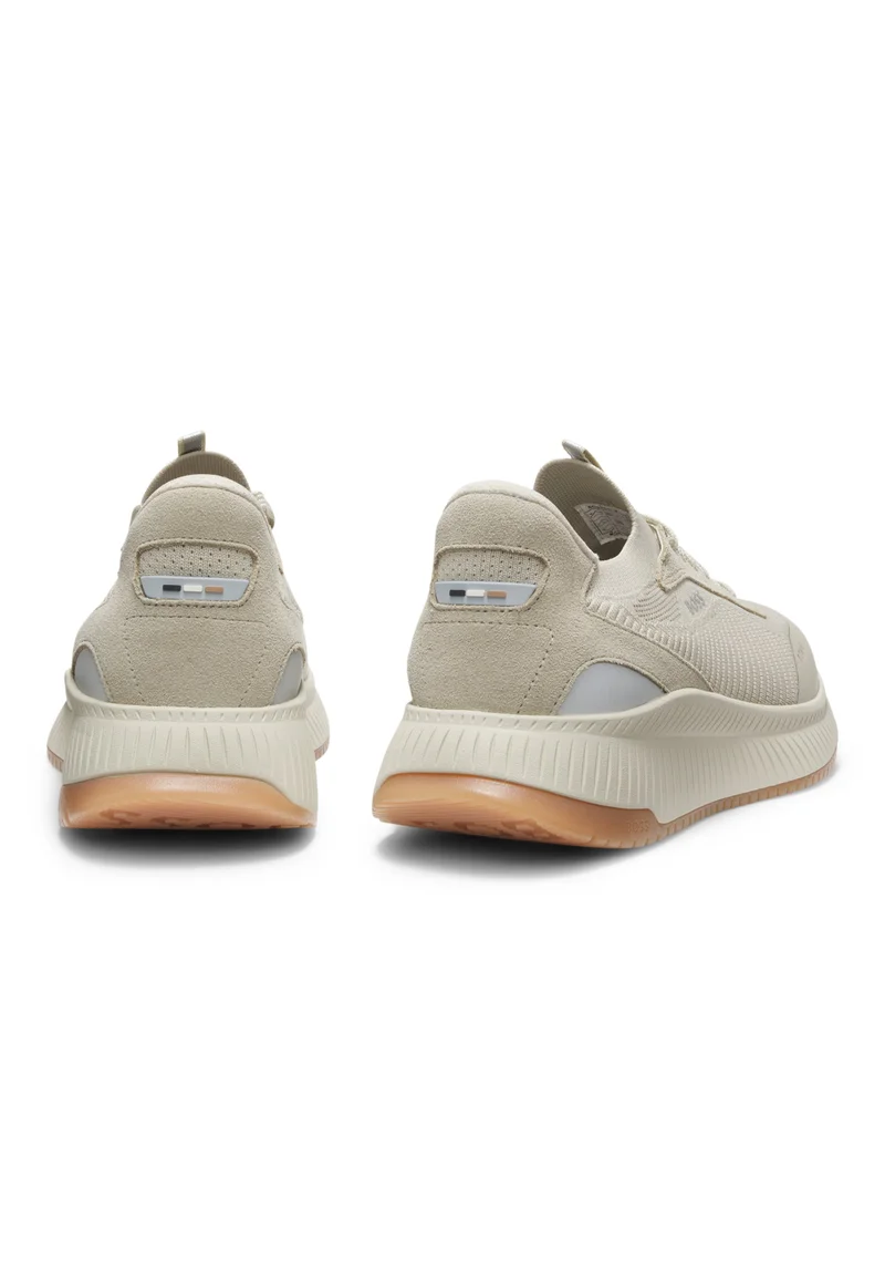 بوس TTNM EVO sneakers with knitted uppers and suede trims
