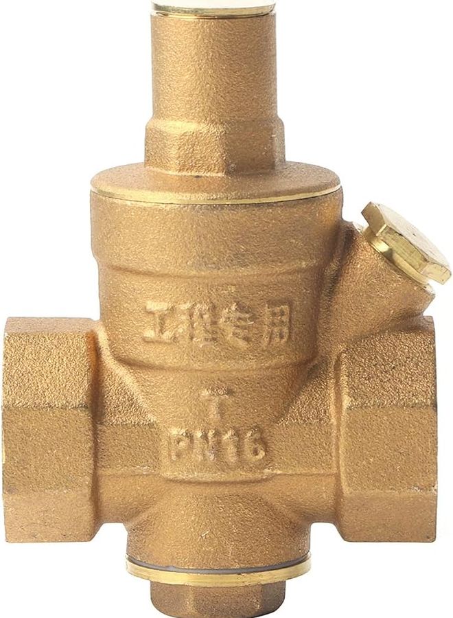صمام تقليل ضغط الماء من النحاس DN20 3/4 قابل للتعديل منظم 1.6 ميجا باسكال للمنزل - Image 1