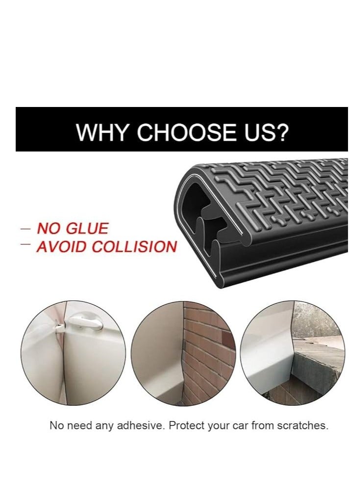 Generic Car Door Edge Guards 5M, TYTA Universal Fit Rubber U Shape Car Door Edge Protection, Edge Trim Rubber Seal Protector Car Protection Door Edge Fit for Most Car (No Glue Required)  - Image 4