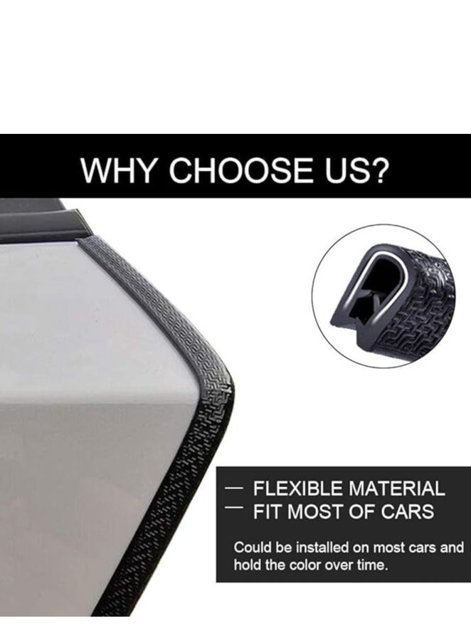 Generic Car Door Edge Guards 5M, TYTA Universal Fit Rubber U Shape Car Door Edge Protection, Edge Trim Rubber Seal Protector Car Protection Door Edge Fit for Most Car (No Glue Required)  - Image 5