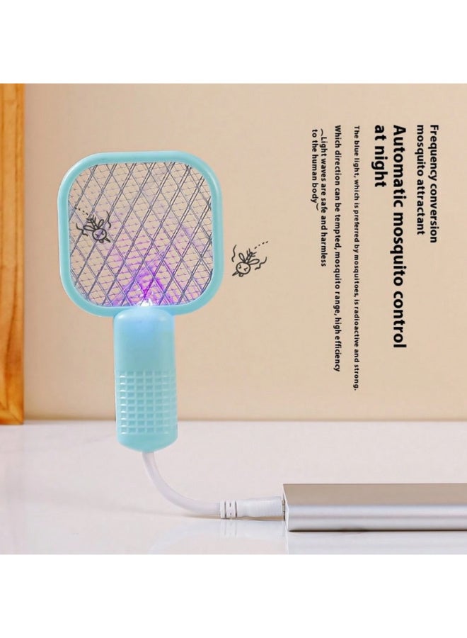GECKO Fly Swatter USB Mini Mosquito Swatter Portable Fly Killer Insect Killer for Pest Control Mosquito Bat for Indoor and Outdoor Use 1 Pack No Built-In Battery Random Colour  - Image 2