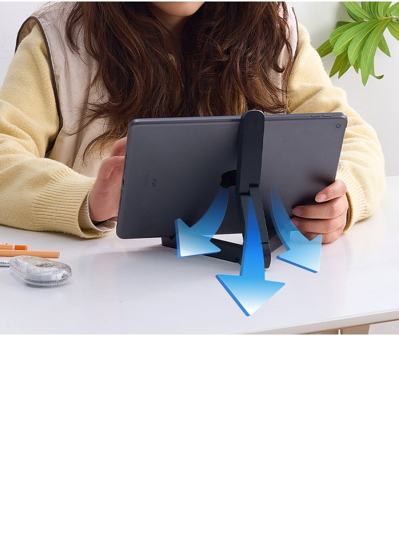 Toby - Adjustable Multi-Use Phone and Tablet Stand In three different colors Black, pink, white– Mobile Holder for Bed and Desk, Compatible with iPhone, Samsung, and iPad - Image 1