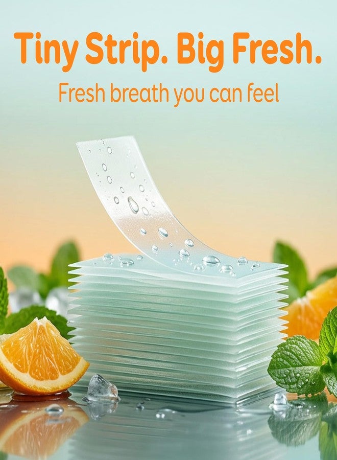 GRIN Citrus Minty Breath Strips, Instant Breath Freshener Strips, Sugar-Free Dissolving Mint Strips, No Water Needed, Portable Pocket Cases, Citrus Mint Flavor, 72 Count (3 x 24) - Image 3