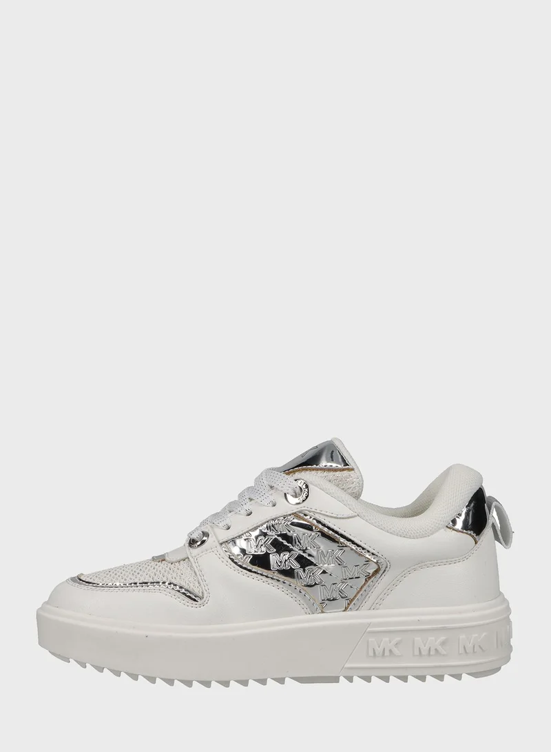 Michael Kors Youth Emmet Rumi Low Top Lace Up Sneakers