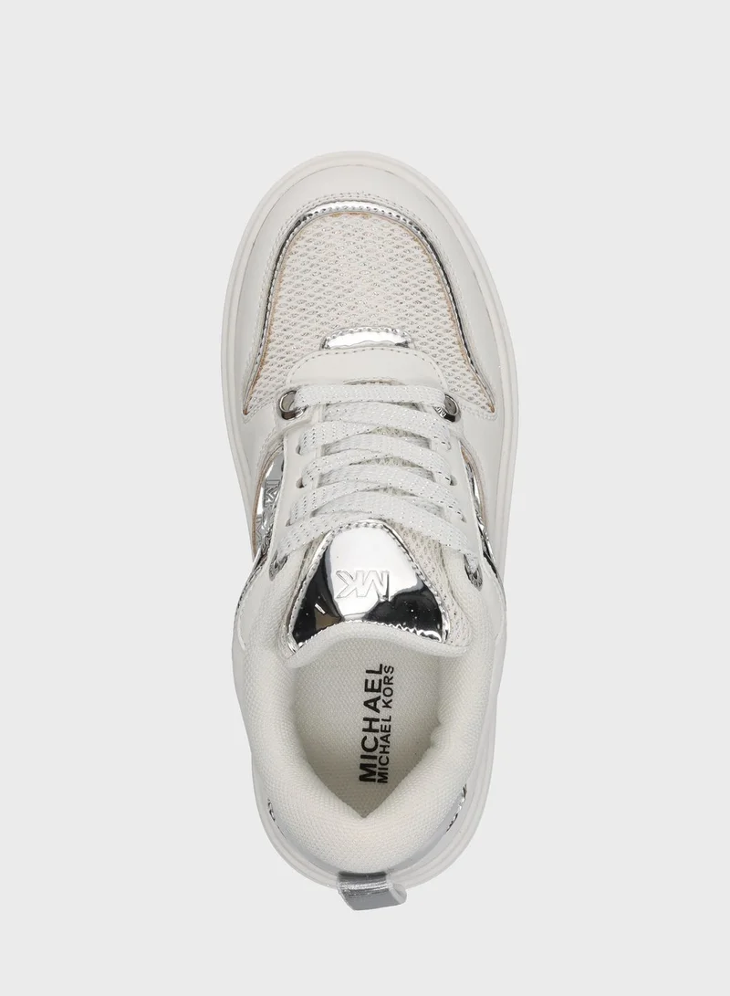 Michael Kors Youth Emmet Rumi Low Top Lace Up Sneakers