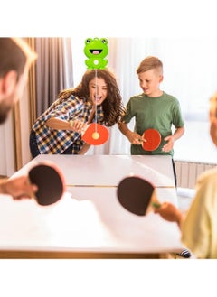 SYOSI Hanging Table Tennis Trainer Portable Ping Pong Paddle Set for Kids with Racket and Balls Parent-Child Door Pong Game Exerciser Full Pingpong Starter Kit for Outdoor Indoor Games Exercise  - Image 2