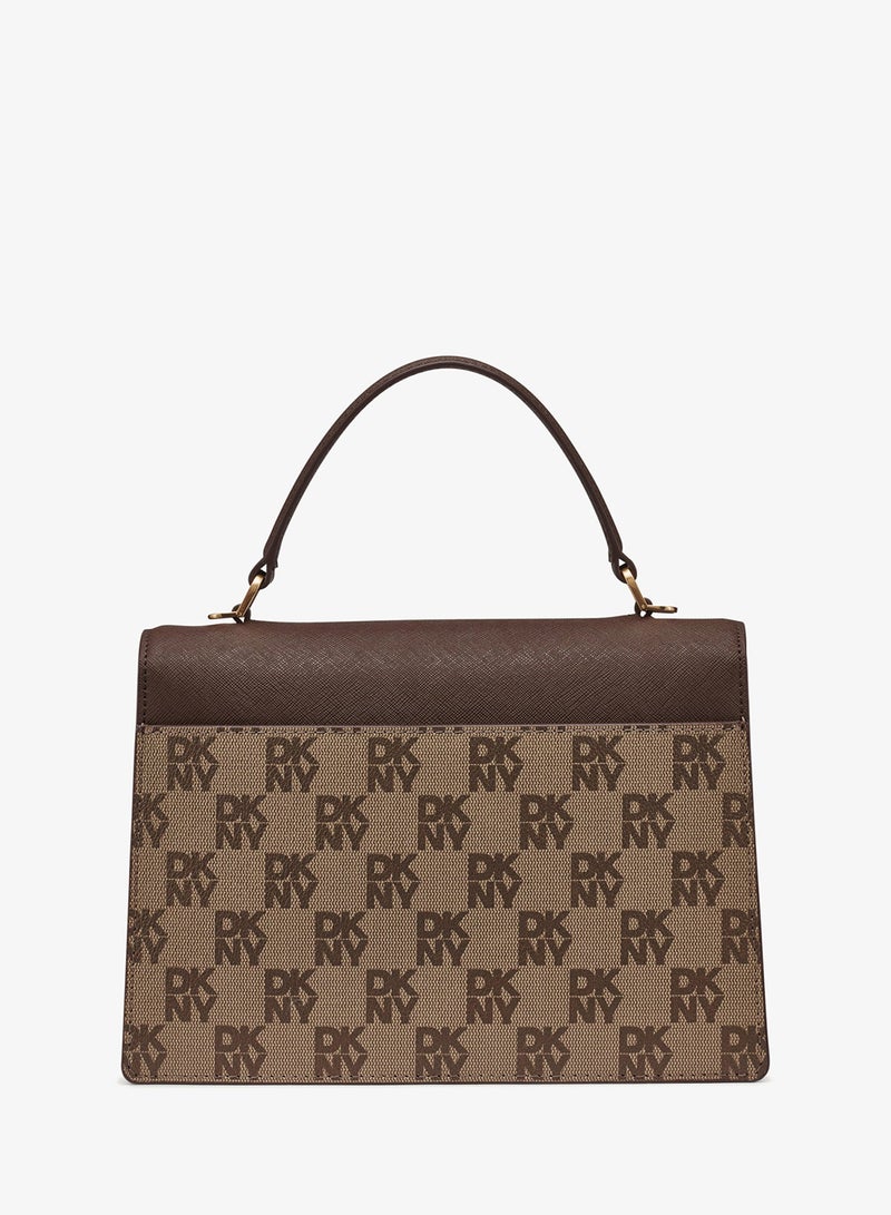 دكني حقيبة مارشا بشعار ومقبض علوي - Image 2