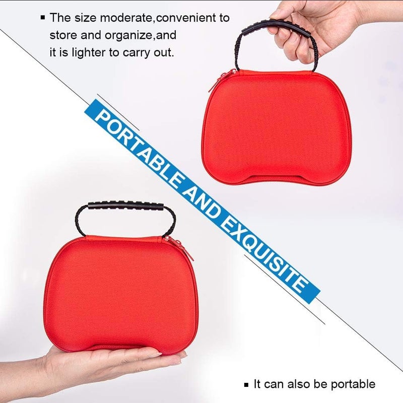 MAKINGTEC DualSense Controller Carry Case - Travel Storage Bag, Shockproof Protective Hard Case for PlayStation 5 (Red) - Image 2