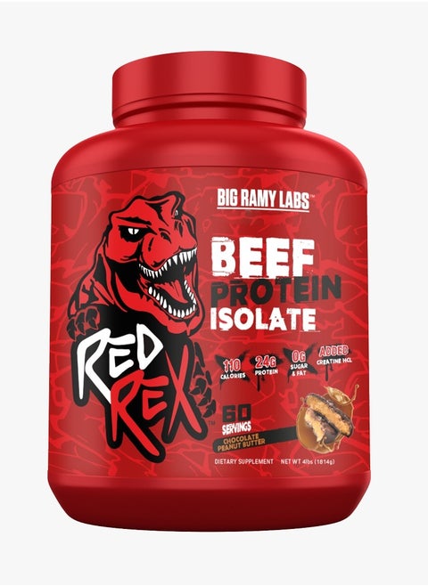 REDREX - Beef Protein Isolate - Chocolate Peanut Butter - 4lb - 60 serving