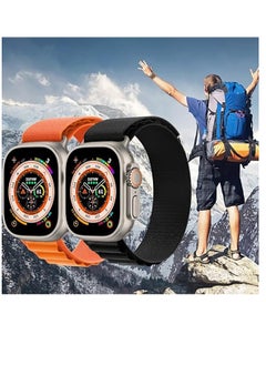 Generic Trail/Alpine Loop Nylon Band Compatible with Apple Watch Ultra 2/Ultra Band 49mm 45mm 44mm 42mm, Adjustable with Metal C-Hook Strap for iWatch Ultra Series 9/8/7/6/5/4/3/2/1/SE2/SE  - Image 2