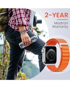 Generic Trail/Alpine Loop Nylon Band Compatible with Apple Watch Ultra 2/Ultra Band 49mm 45mm 44mm 42mm, Adjustable with Metal C-Hook Strap for iWatch Ultra Series 9/8/7/6/5/4/3/2/1/SE2/SE  - Image 5