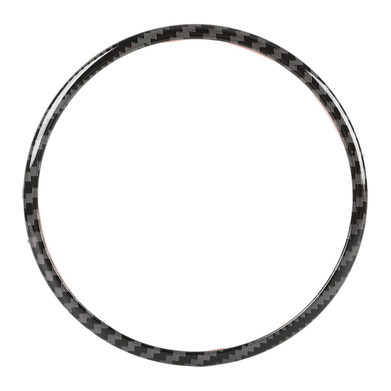 Steering Wheel Emblem Ring Carbon Fiber Look Simple Cool Replacement for Mazda CX‑3 CX‑5 CX‑9 - Image 1