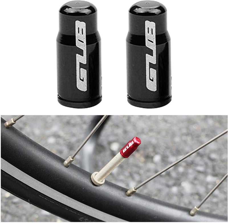 كلاراكو زوج من أغطية صمامات إطارات الدراجات الهوائية المصنوعة من سبائك الألومنيوم، مناسبة لصمامات بريستا الفرنسية/فوهات الإطارات، خفيفة الوزن للغاية، أغطية واقية من الغبار لإطارات الدراجات الجبلية والطرق. - Image 5