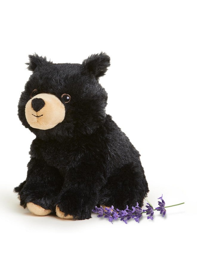 warmies Junior Microwavable & Weighted Stuffed Animals, Black Bear - Heated Stuffed Animal Plushie for Warmth & Comfort - Cute Soft Plush Toys for Adults & Children (Boys, Girls, Babies & Toddlers) - Image 1