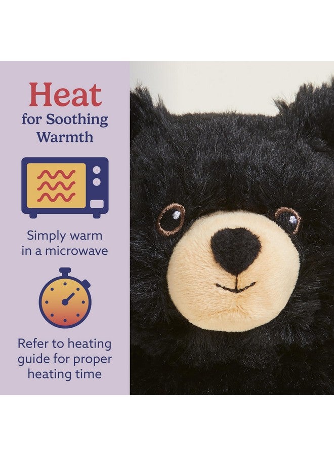 warmies Junior Microwavable & Weighted Stuffed Animals, Black Bear - Heated Stuffed Animal Plushie for Warmth & Comfort - Cute Soft Plush Toys for Adults & Children (Boys, Girls, Babies & Toddlers) - Image 4
