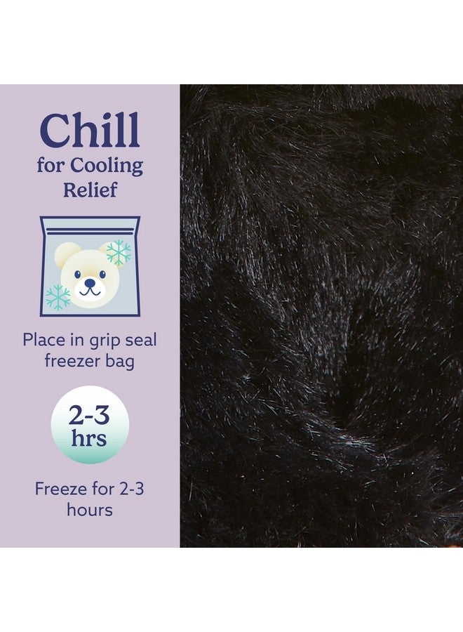 warmies Junior Microwavable & Weighted Stuffed Animals, Black Bear - Heated Stuffed Animal Plushie for Warmth & Comfort - Cute Soft Plush Toys for Adults & Children (Boys, Girls, Babies & Toddlers) - Image 5