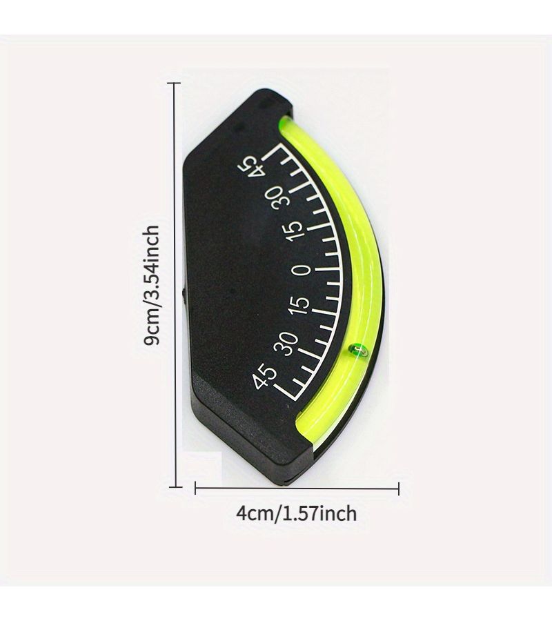 45 0 45 Degree Angle Level Black ABS Mini Slope Gauge 1pc Precise Inclination Indicator - Image 3