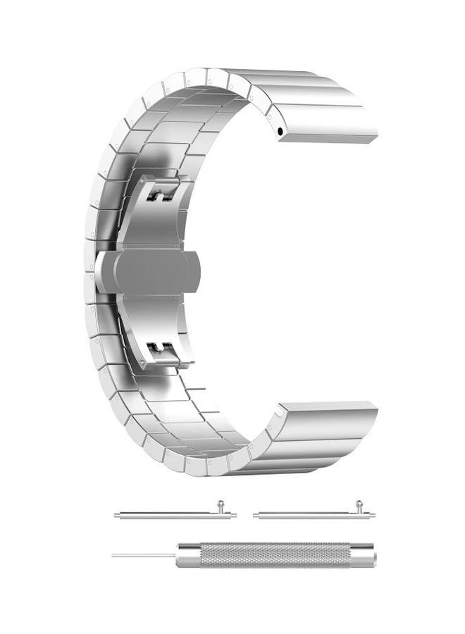 NIBEMINENT Replacement Band For Fitbit Versa Light/Versa 2 Silver - Image 2