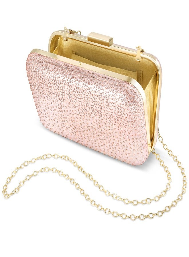 Peora Rose Gold Clutch Purses for Women Handmade Evening Handbags Bridal Clutch(C92C) - Image 4