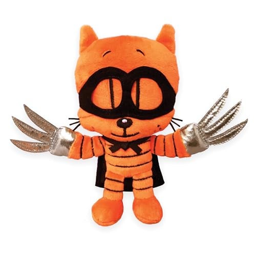 MerryMakers Dog Mans Cat Kid 65Inch Based on Dav Pilkeys bestselling Dog Man Series Orange - Image 1