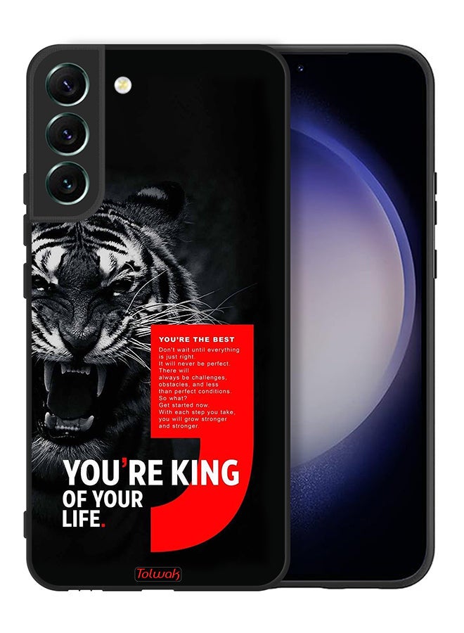 Tolwak Samsung Galaxy S22 Plus 5G Protective Case Cover You Are King Of Your Life - Image 2