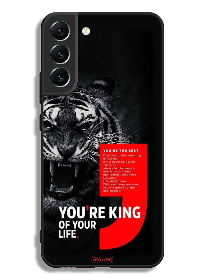Tolwak Samsung Galaxy S22 Plus 5G Protective Case Cover You Are King Of Your Life - Image 3