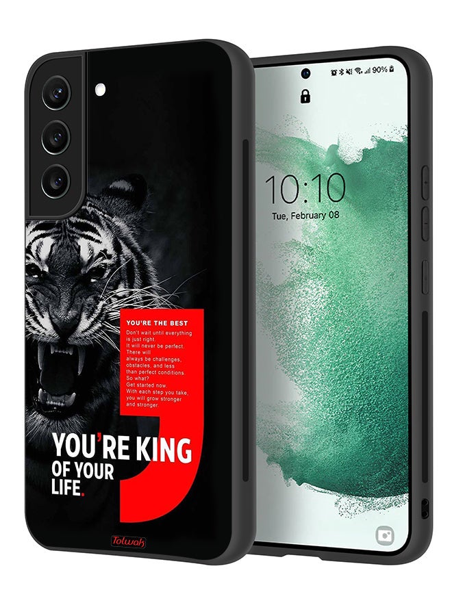 Tolwak Samsung Galaxy S22 Plus 5G Protective Case Cover You Are King Of Your Life - Image 1