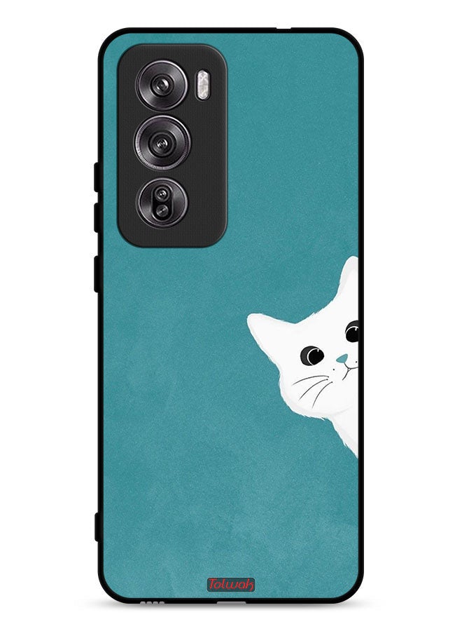 Tolwak Oppo Reno12 Pro 5G Protective Case Cover Cat Appearing - Image 1