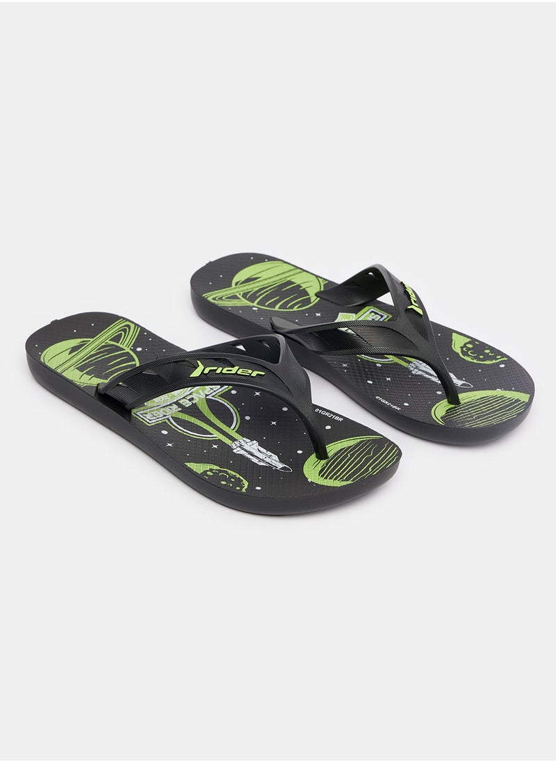 RIDER - RIDERREET JOY INF SLIPPEER/BLACK/GREEN - Image 1