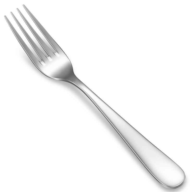 KEAWELL KEAWELL Premium Louise Forks Set of 4 1810 Stainless Steel Forks Silverware with Round Edge Exceptional Mirror Finish Dishwasher Safe 8 Dinner Fork