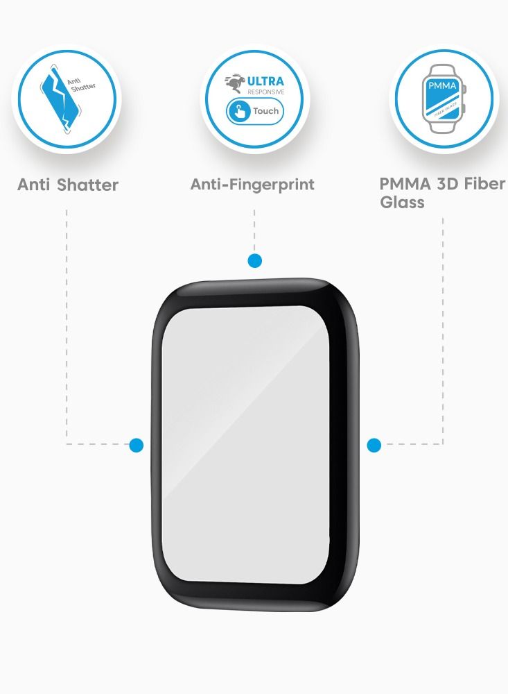 Blinx Blinx Fiber Glass Apple Watch Series 7 Screen Cover 45mm Clear  - Image 2
