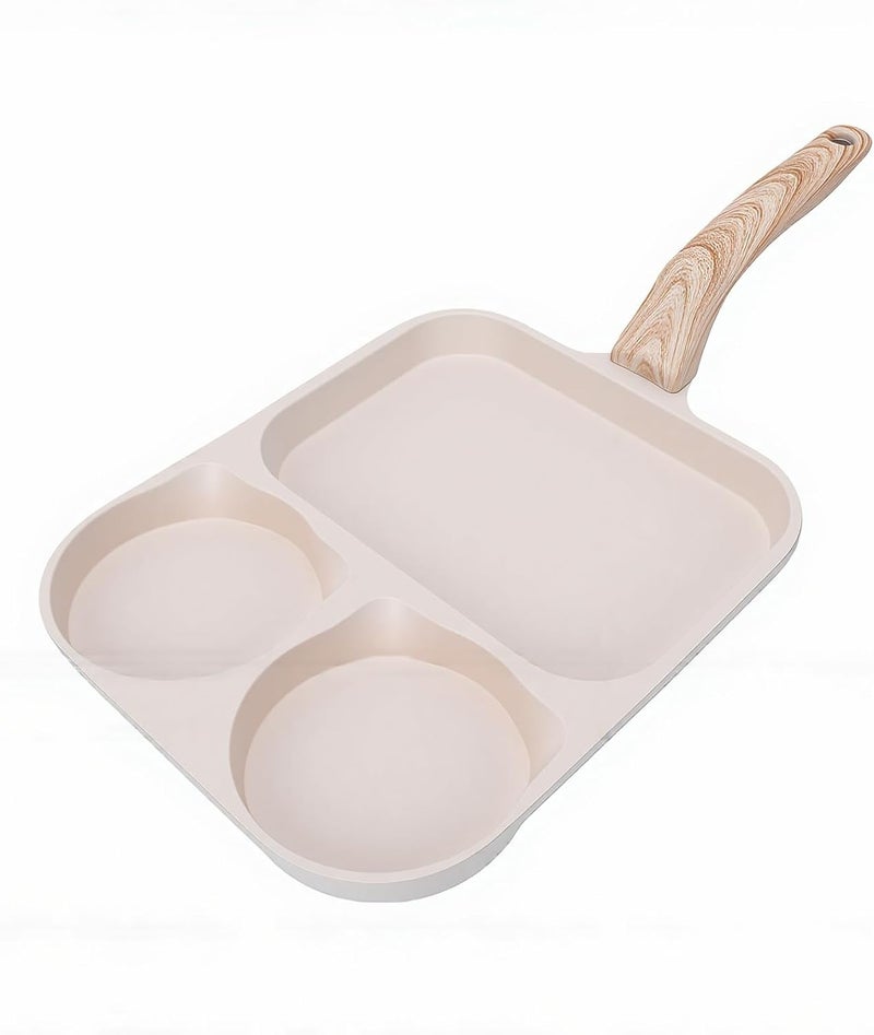 SUNGOOYUE Single Egg Frying Pan Egg Frying Pan, Nonstick Divided Omelet Breakfast Skillet For Cooking Pancakes Burgers Sausages Nan - Image 5
