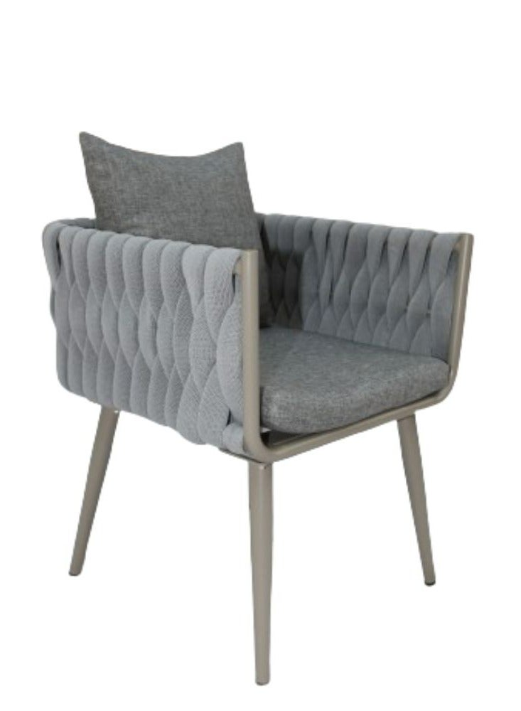 Swin Furniture Swin  Exceptional Aluminimum Frame WPC  6-Seater Outdoor Dining Set with Cushions for Garden and Patio - Image 2