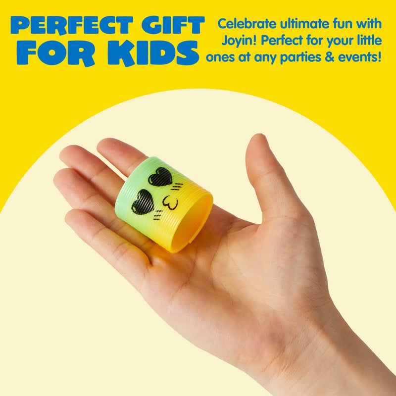 JOYIN 30 Pcs Spring Rainbow Party Favor, Mini Plastic Coil Spring Toy, Fidget Stress Coil Mini Springs Bulk Toys for Carnival Prize Birthday, Halloween Goodie Bag Stuffers - Image 5