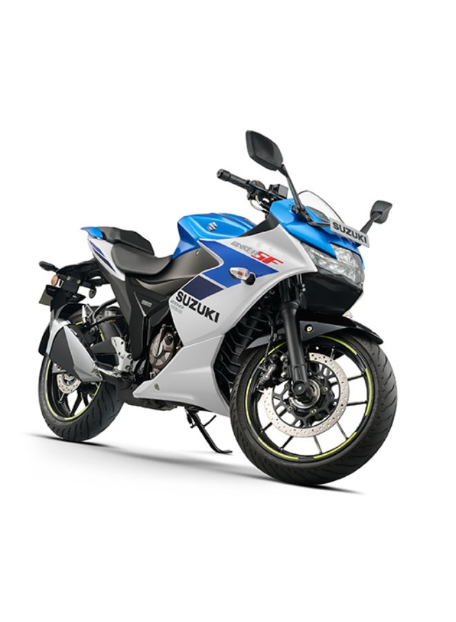 سوزوكي دراجة نارية جيكسر ريس SF 250 – دراجة رياضية  2026 GIXXER SF 250 أزرق ابيض - Image 2