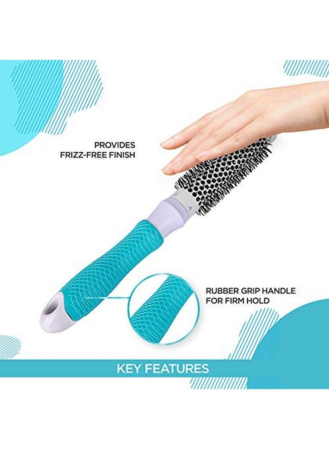 Professional Round Hair Brush Ceramic Barrel Brushes For Blow Drying Curling & Straightening Add Volume & Shine Hair Brush For Women 25 Mm