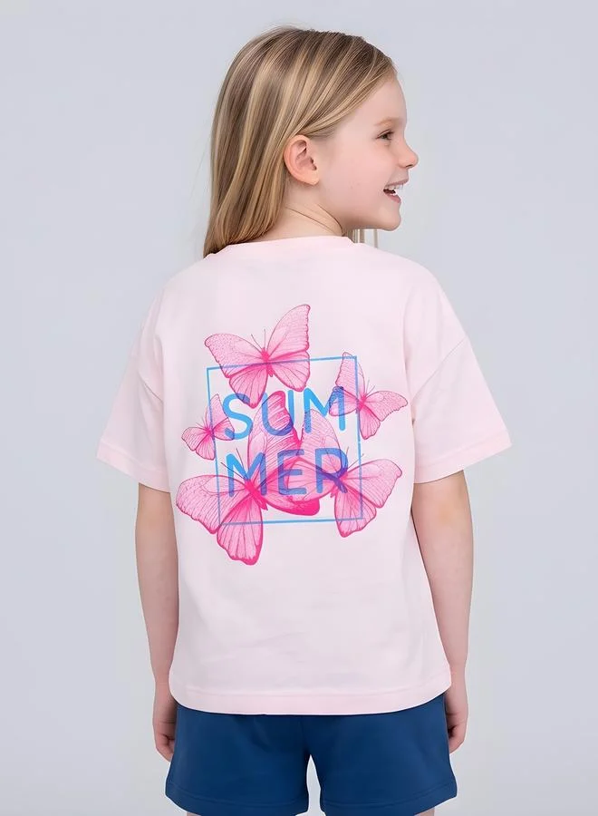 Take Two  Girls Oversized Graphic T-Shirt By Juniorloom for Women | Best Price UAE
