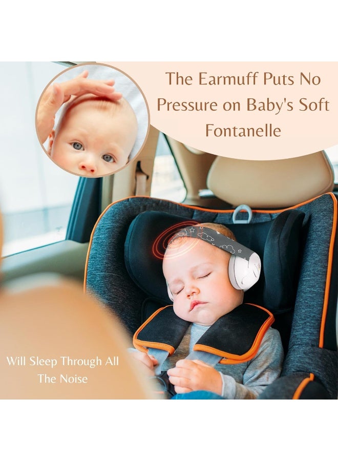 Kiddieware Gray Baby Noise Cancelling Headphones for Baby 0-24 Months - Image 5