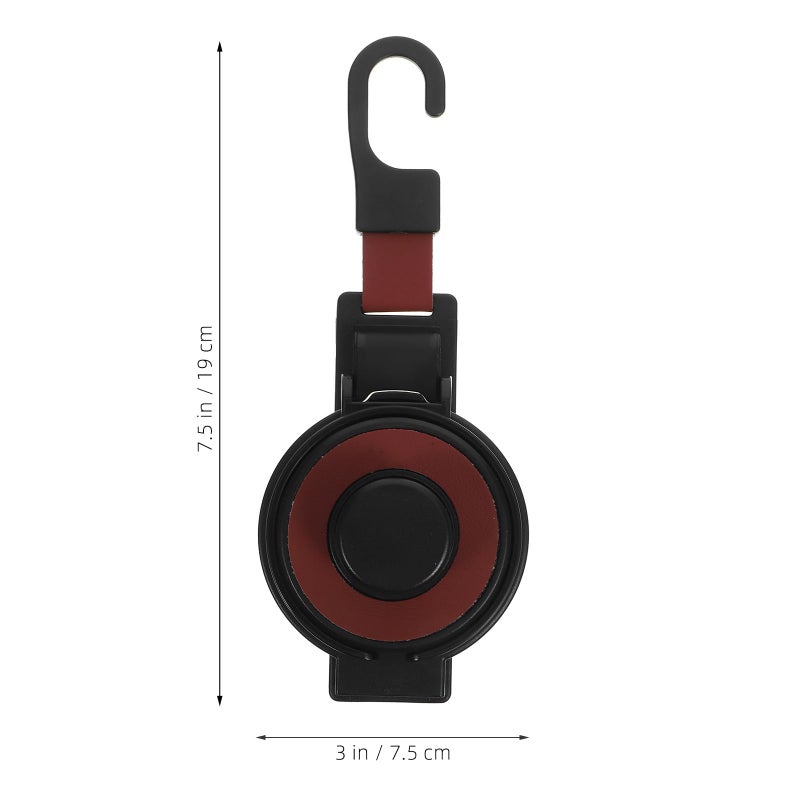 Red Car Cup Holder with Headrest Hook Multi Functional Backseat Hanger for Drinks Phone Travel Truck - Image 3