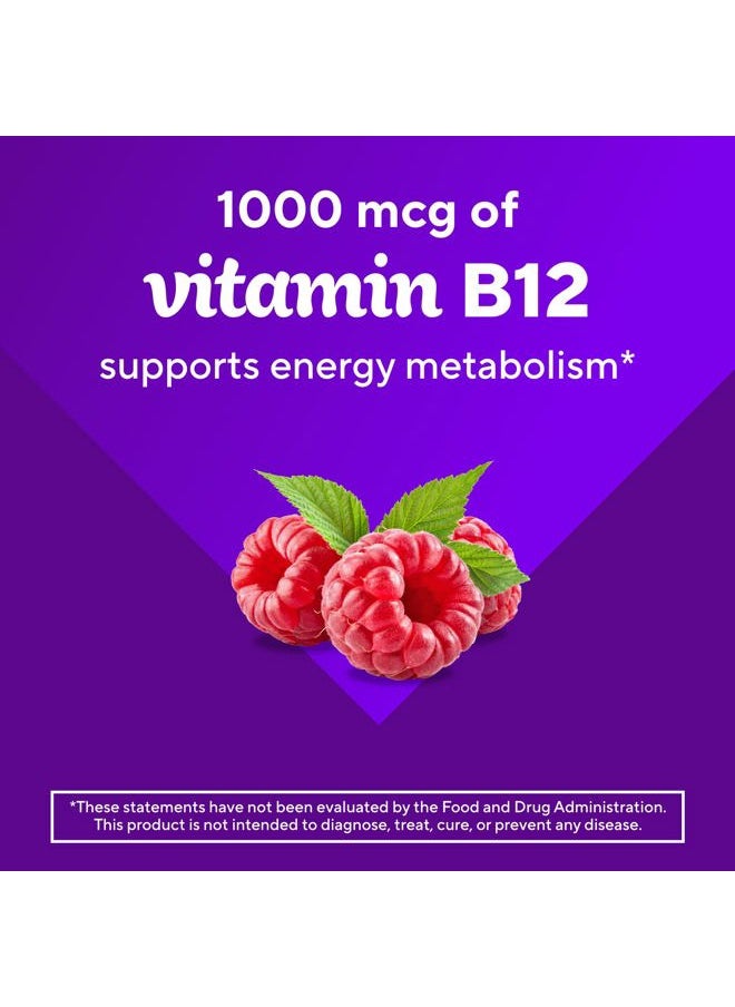 Vitafusion vitafusion Vitamin B12 Gummy Vitamins for Energy Metabolism Support, Natural Raspberry Flavored, America's Number 1 Gummy Vitamin Brand, 70 Day Supply, 140 Count  - Image 5