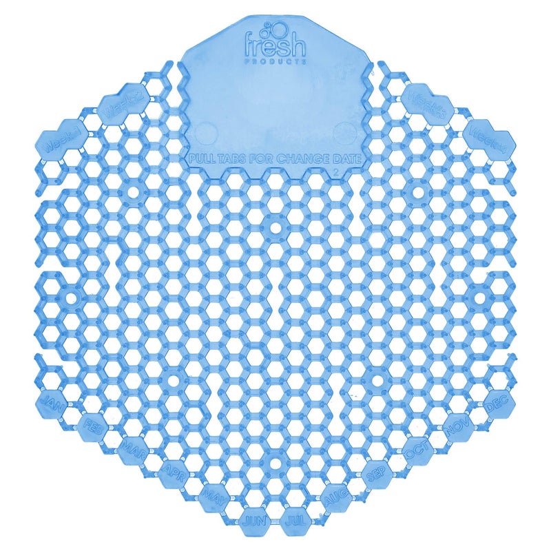 Fresh Products Wave 3D Urinal Screen Virtually Eliminates Urine Splash 30 Day Use Easy Installation Beneficial Bacteria Consistent Fragrance Made in the USA 10pk Urinal Screens Cotton Blossom - Image 1