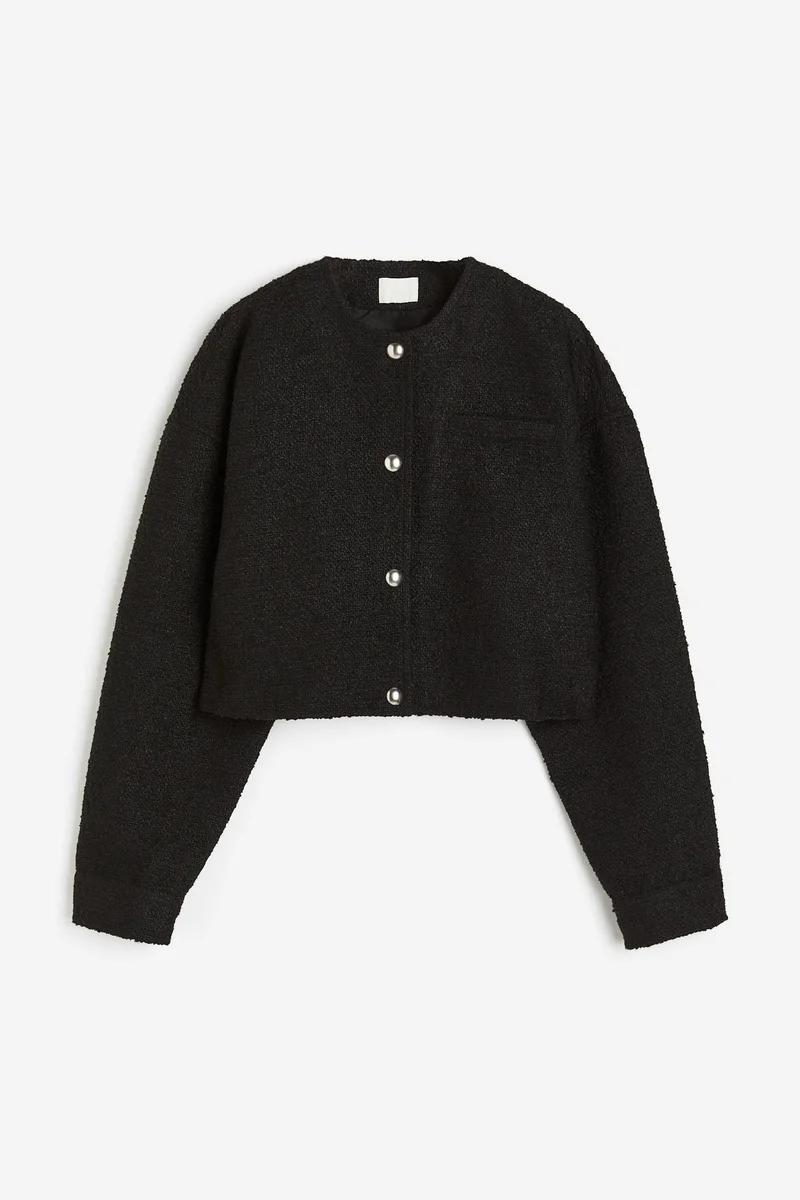 اتش اند ام Oversized Button-Front Jacket