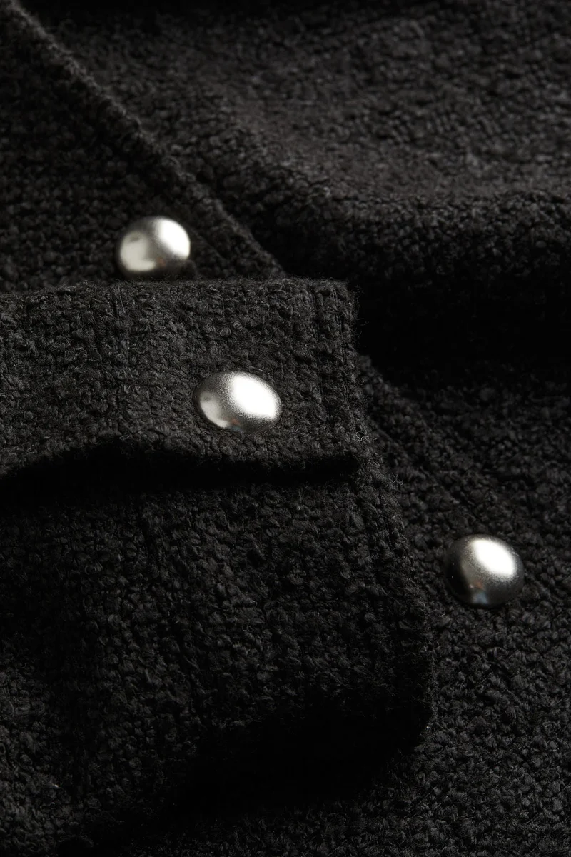 اتش اند ام Oversized Button-Front Jacket