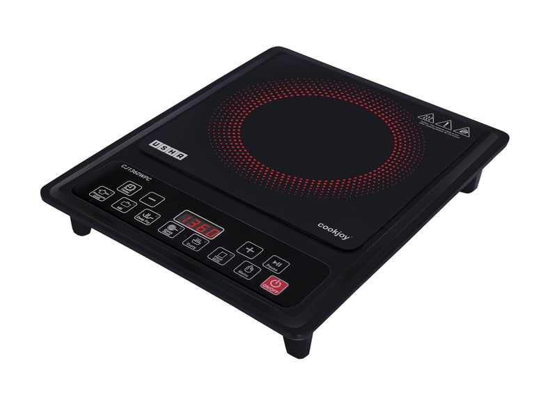 Usha Cookjoy (Cj1360Wpc) 1350 Watt Induction Cooktop (Black), Sealed, 1 Burner - Image 4