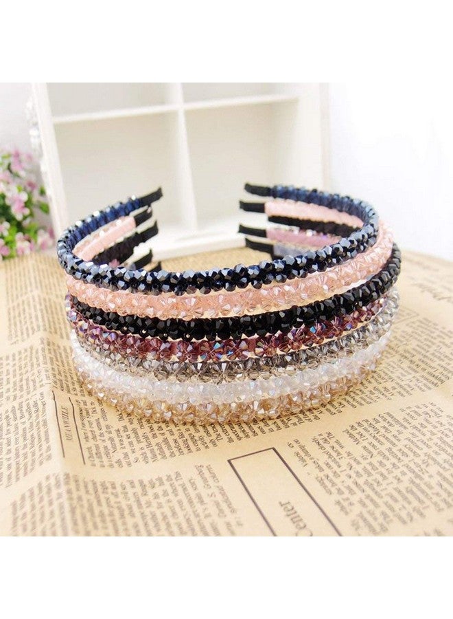 El Regalo 2PCs Rhinestone Hair Bands for Kids/Girls/Teens/Women | Tiara Bridal Headpieces | Crystal Headband Fine Glitter Crystal Hairband Rhinestone Headband (Golden & Silver) - Image 5