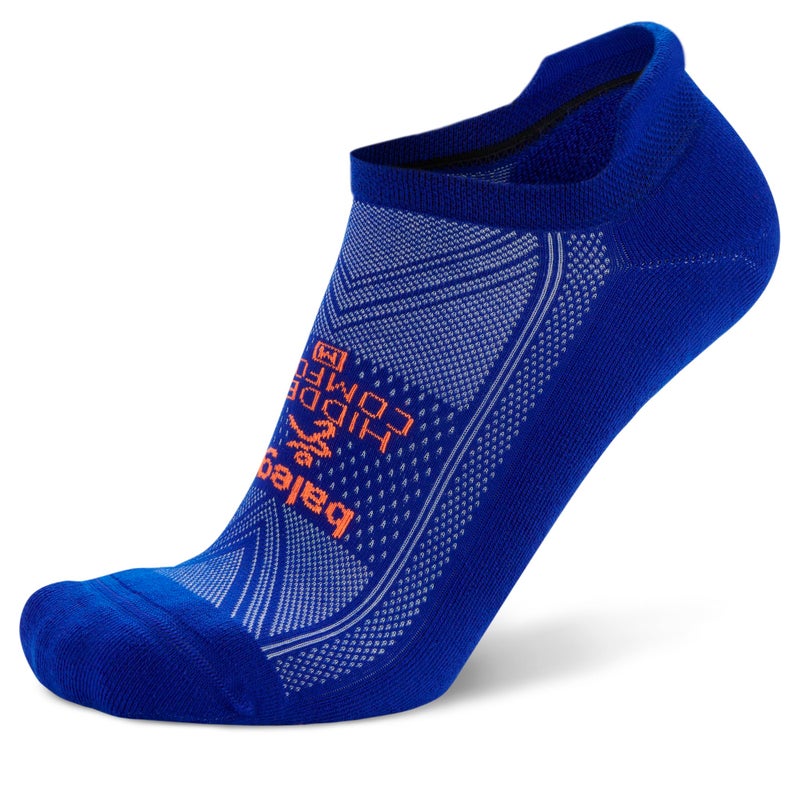 Balega Hidden Comfort Performance No Show Athletic Running Socks for Men and Women (1 Pair), Neon Blue, Small - Image 1