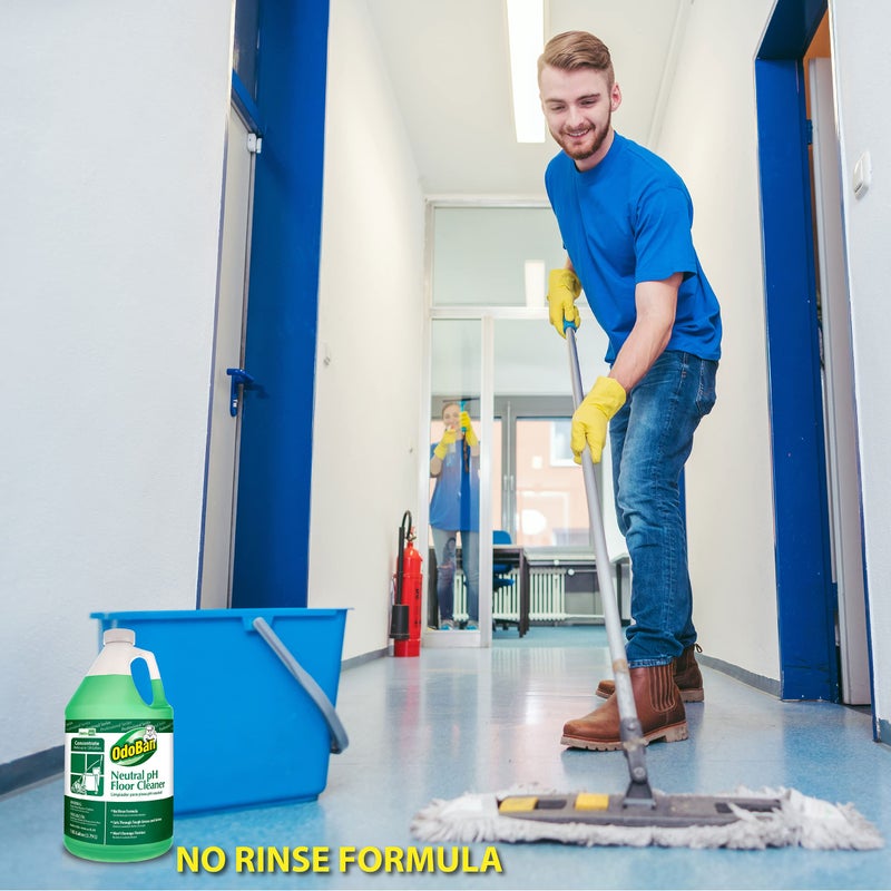 OdoBan Professional Series Neutral pH No Rinse Floor Cleaner Concentrate, Made in the USA, 1 Gallon - Image 4