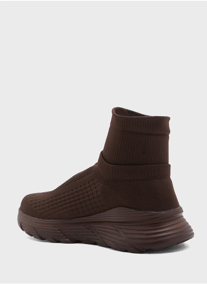سفنتي فايف Casual Pull On Knitted Sneakers